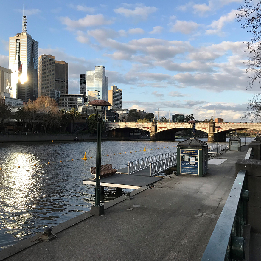 southgate ferry pontoon in Melbourne
