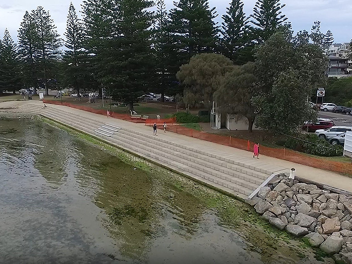 Sorrento seawall designed by AW Maritime