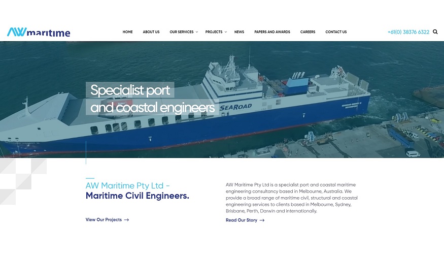 AW Maritime new website